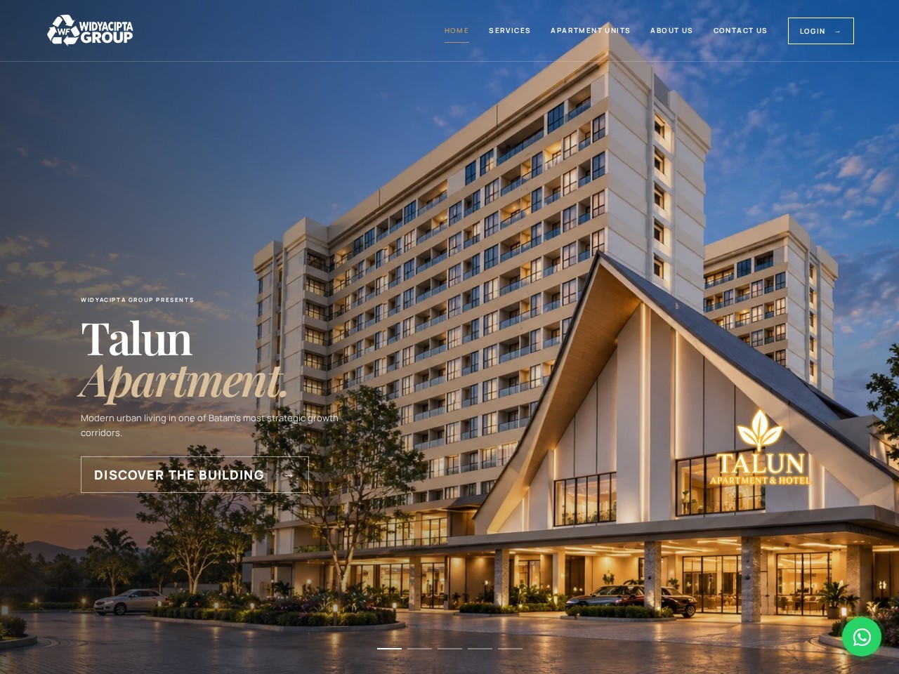 Screenshot website Widyacipta Group